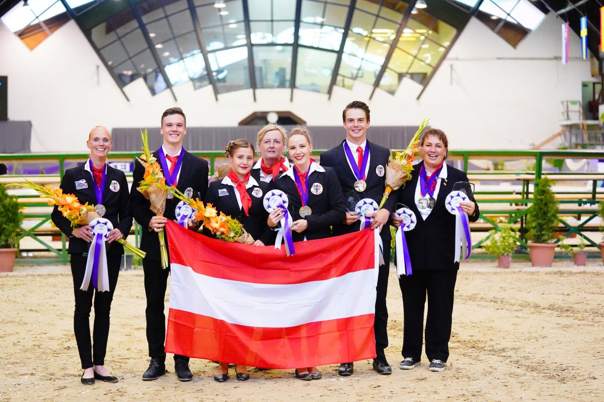 Drei Medaillen für U21-Team Austria in Kaposvar. © Andrea Fuchshumer